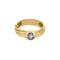 Bague 54 Bague jonc en or jaune et saphir 58 Facettes LOR3887X2