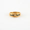 Bague 55 Bague en Or jaune, diamants & saphirs 58 Facettes