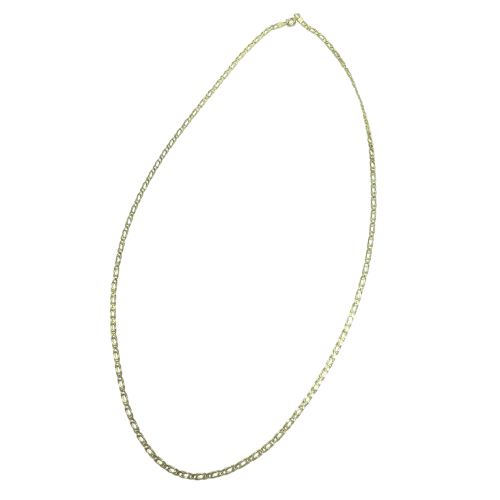 Collier Chaîne maille gourmette en or jaune 14K, 50 cm 58 Facettes 250327