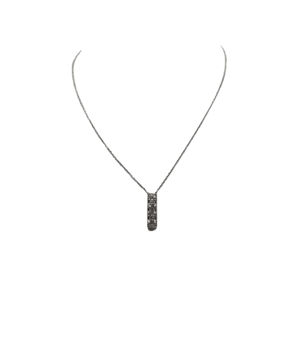 Collier Collier or blanc serti de diamants naturels 58 Facettes