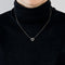 Collier Collier cœur or rose et diamants 58 Facettes