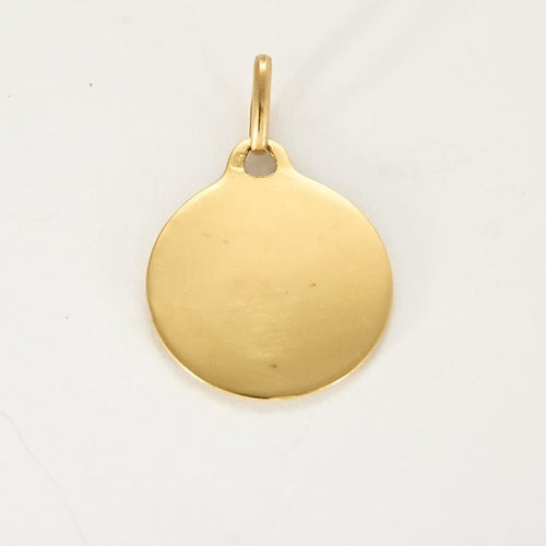 Pendentif Augis - Médaille sentimentale en or jaune 58 Facettes LIS2812