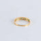 Bague 54 Demi-alliance or jaune Diamants Emeraudes 58 Facettes FM125