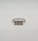 Bague 53.5 Bague or blanc sertie de 2 diamants anciens 58 Facettes