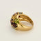 Bague 55.5 Bague jonc en or jaune et pierres fines 58 Facettes MON1096