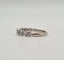 Bague 55.5 Demi-alliance or blanc 18 carats sertie de diamants 58 Facettes