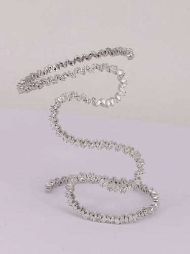 Bracelet Bracelet serpent Or blanc Diamants 58 Facettes P688