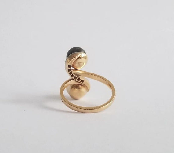 Bague 57 Bague Perles de culture et diamants anciens 58 Facettes