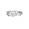 Bague 60 Bague trilogie or gris et diamants 58 Facettes GU46