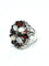 Bague 63 Bague Argent, Nacre Et Grenats 58 Facettes