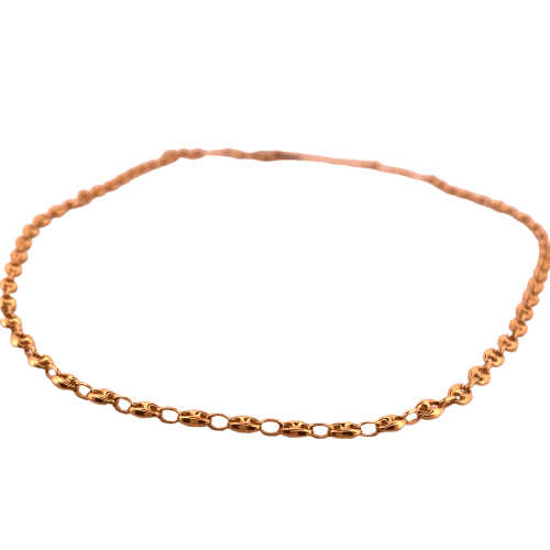 Collier Chaîne grain de café en or jaune 18K 15,74 g 58 Facettes 250139