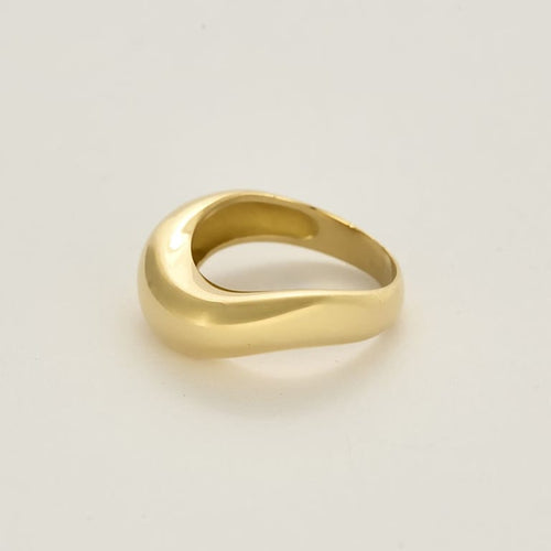 Bague 55 Bague mouvementée en or jaune 58 Facettes SENS2452X7