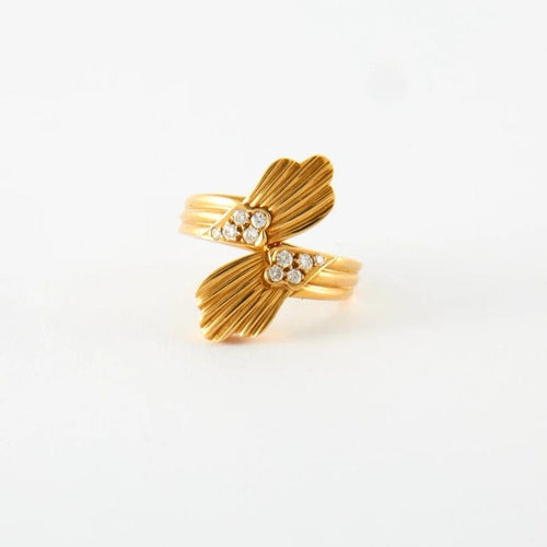 Bague 53 Bague Or jaune & diamants 58 Facettes