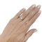 Bague 51 Bague solitaire en platine 950 avec diamant 1,52 ct et baguettes 58 Facettes 31937