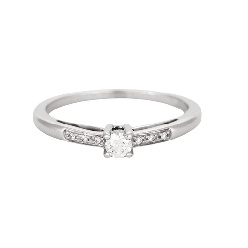 Ring 56 Mauboussin Solitaire Ring You are the Salt of my life N°2, white gold, Diamond 58 Facettes DV2596-1