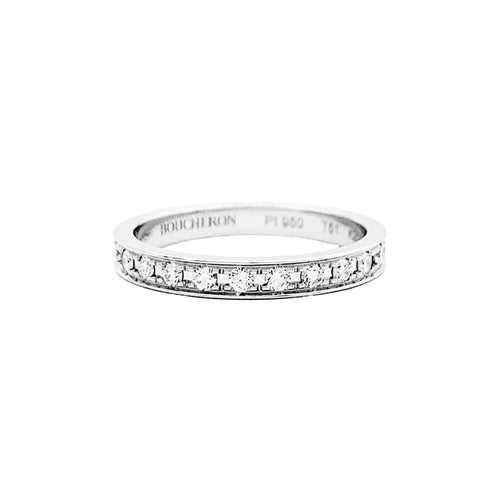 Bague 51 Boucheron Beloved - Alliance en platine 950 et diamants 58 Facettes 35168