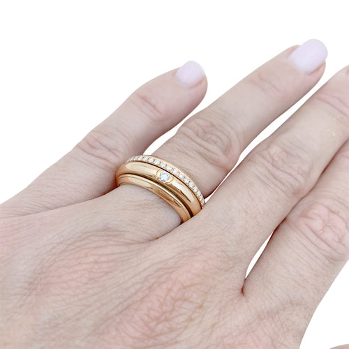 Bague 51 Piaget Possession - Bague en or rose sertie de diamants 58 Facettes 34953