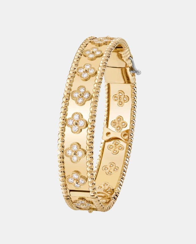 Bracelet Perlée Or jaune Diamant 1.61ct