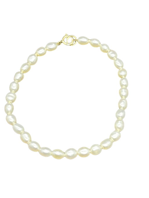 Bracelet Bracelet Cultured Pearls And Gold Clasp 58 Facettes