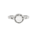 Bague Bague solitaire platine, or gris et diamant. 58 Facettes DV0647-5