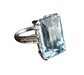 Ring 57 Aquamarine and Diamond Ring 58 Facettes