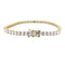 Bracelet Bracelet ligne serti de diamants en or jaune 18 carats 58 Facettes 33151
