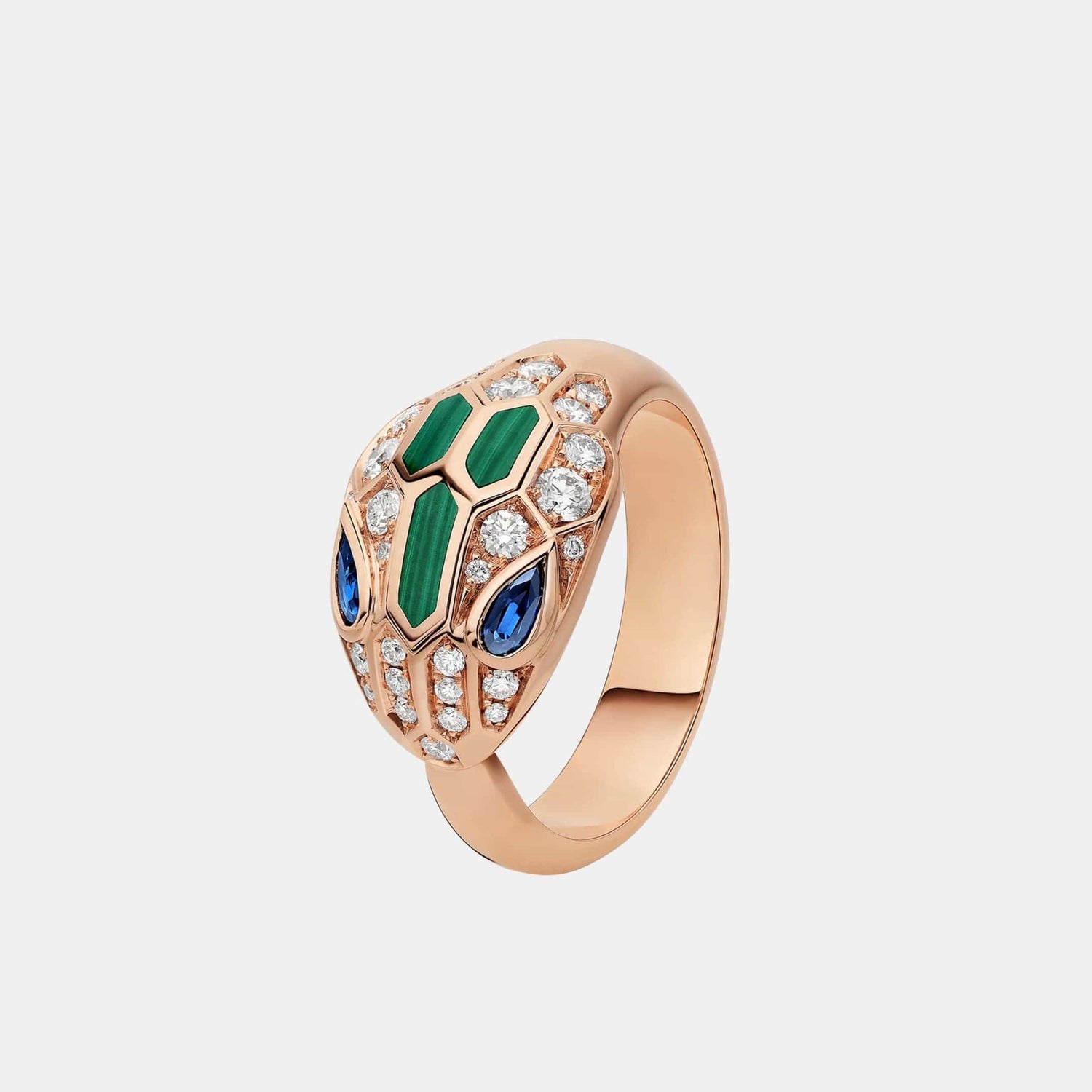 Bague Serpenti Or rose saphir 0.21ct