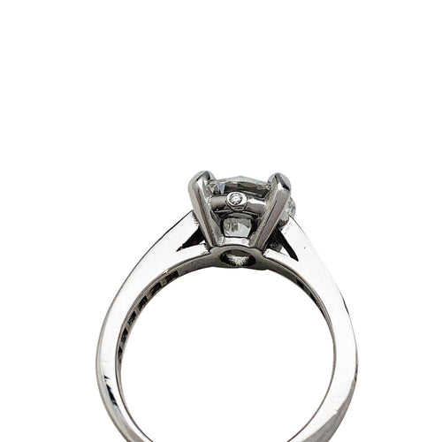 Bague 49 Bague en platine 950 sertie d’un diamant 2,02 ct HRD 58 Facettes 30455