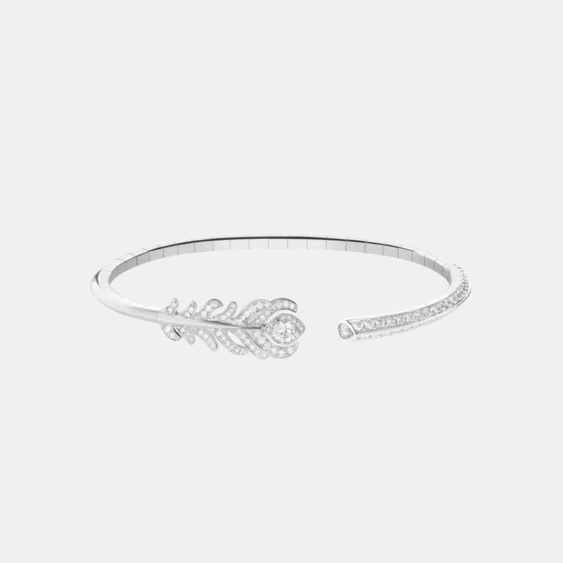 Bracelet Plume de Paon Or blanc Diamant 1.26ct