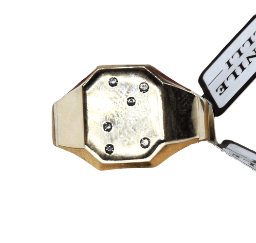 Bague 58 Bague unisexe or jaune diamants 58 Facettes