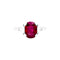 Bague 50 Mellerio - Bague en platine 950 rubis et diamants 58 Facettes 35180
