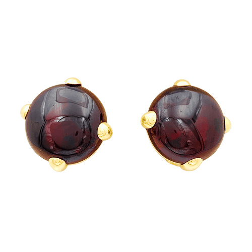 Boucles d'oreilles Boucles d'oreilles Pomellato, "Griffe", grenat, or jaune. 58 Facettes 34574