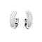 Boucles d'oreilles Boucles d’oreilles créoles en or blanc 750 pavées de diamants 58 Facettes 34514