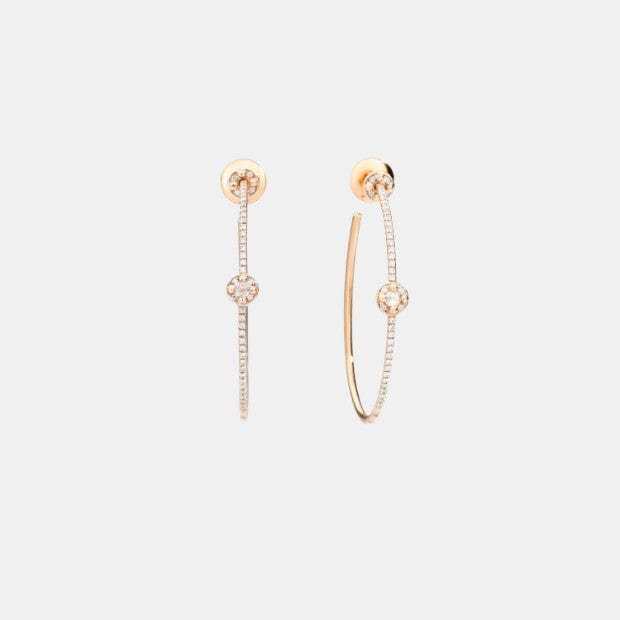 Boucles d'oreilles M'Ama Non M'Ama Or rose Diamant 0.1ct