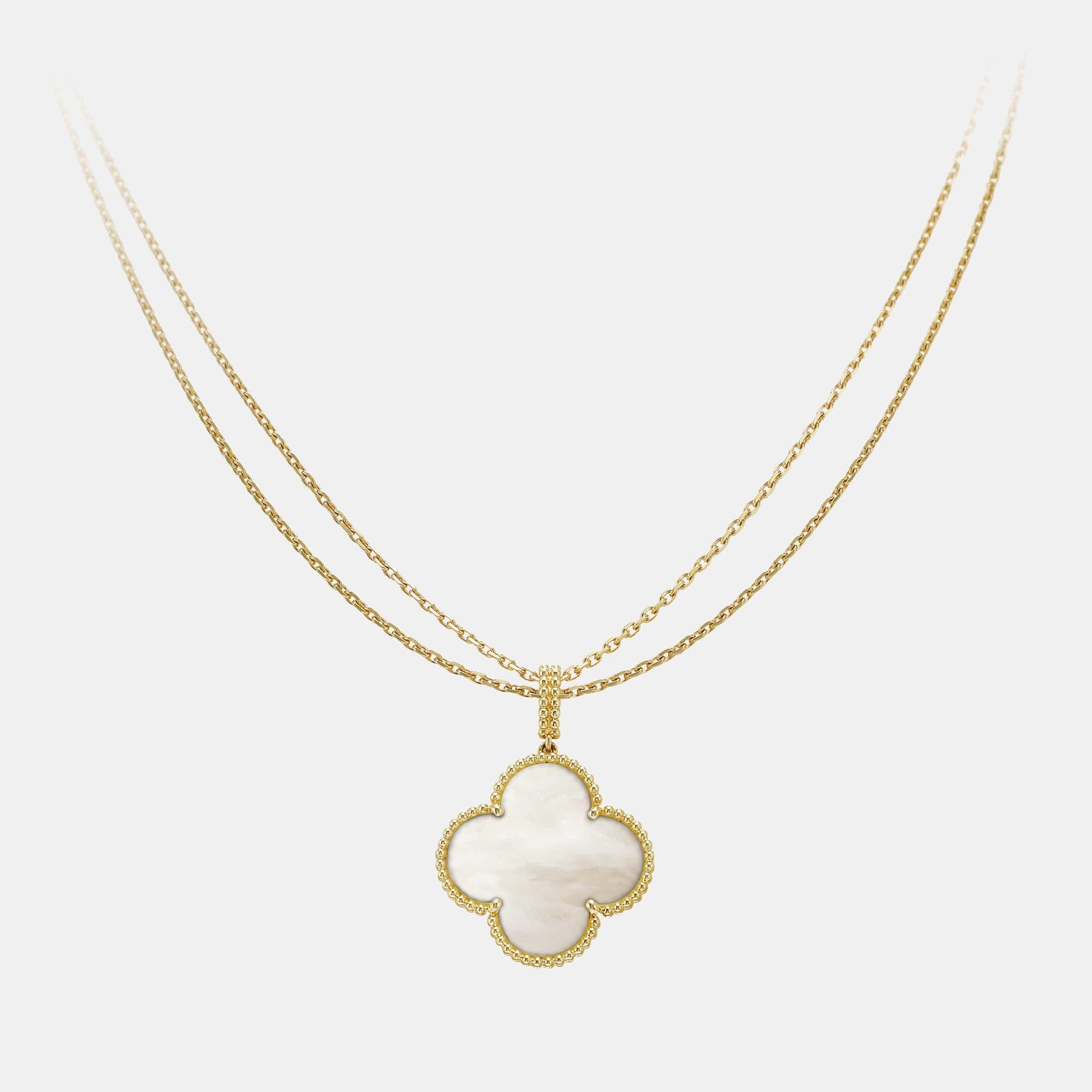 Collier Magic Alhambra Or jaune Perle 