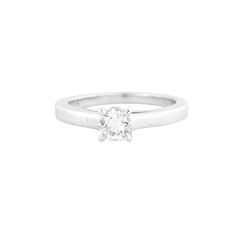 Bague 50 Boucheron Beloved - Bague solitaire en platine avec diamant 0,30 ct 58 Facettes 34979