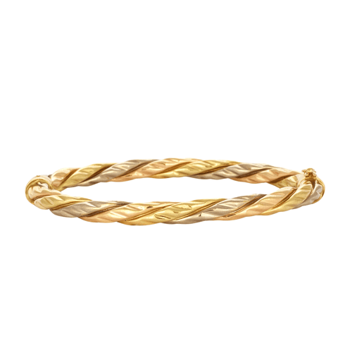 Bracelet Bracelet torsadé 3 ors 58 Facettes LP613