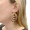 Boucles d'oreilles Pendants d’oreilles en or rose 750, diamants et tourmalines 58 Facettes 33801