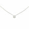 Collier Collier solitaire diamant taille brillant en or blanc 750 58 Facettes 31713
