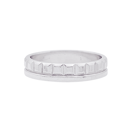 Bague 49 Boucheron Quatre Radiant Edition - Alliance en or blanc 750 58 Facettes 33489