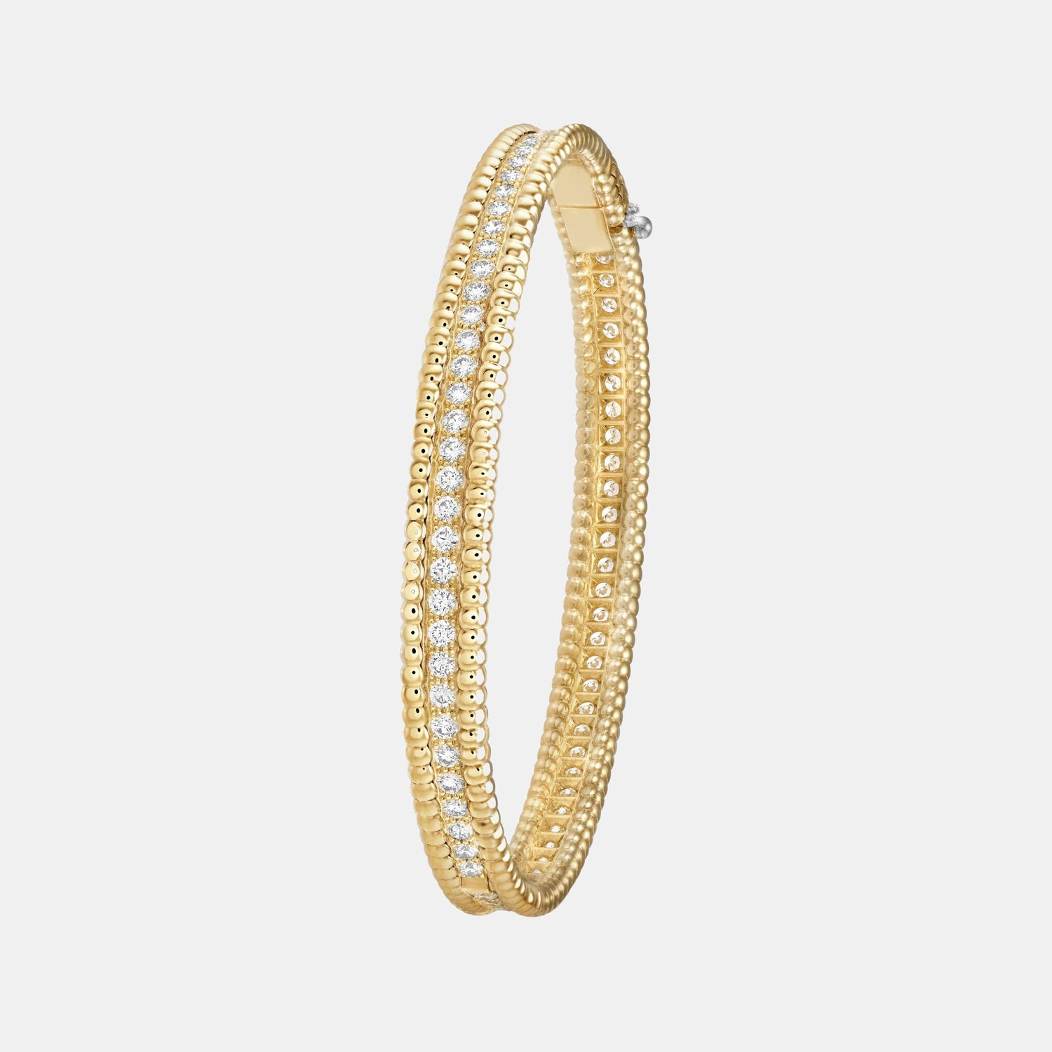 Bracelet Perlée Or jaune Diamant 2.27ct
