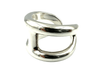 Bague HERMES - bague collection osmose, argent GM 58 Facettes