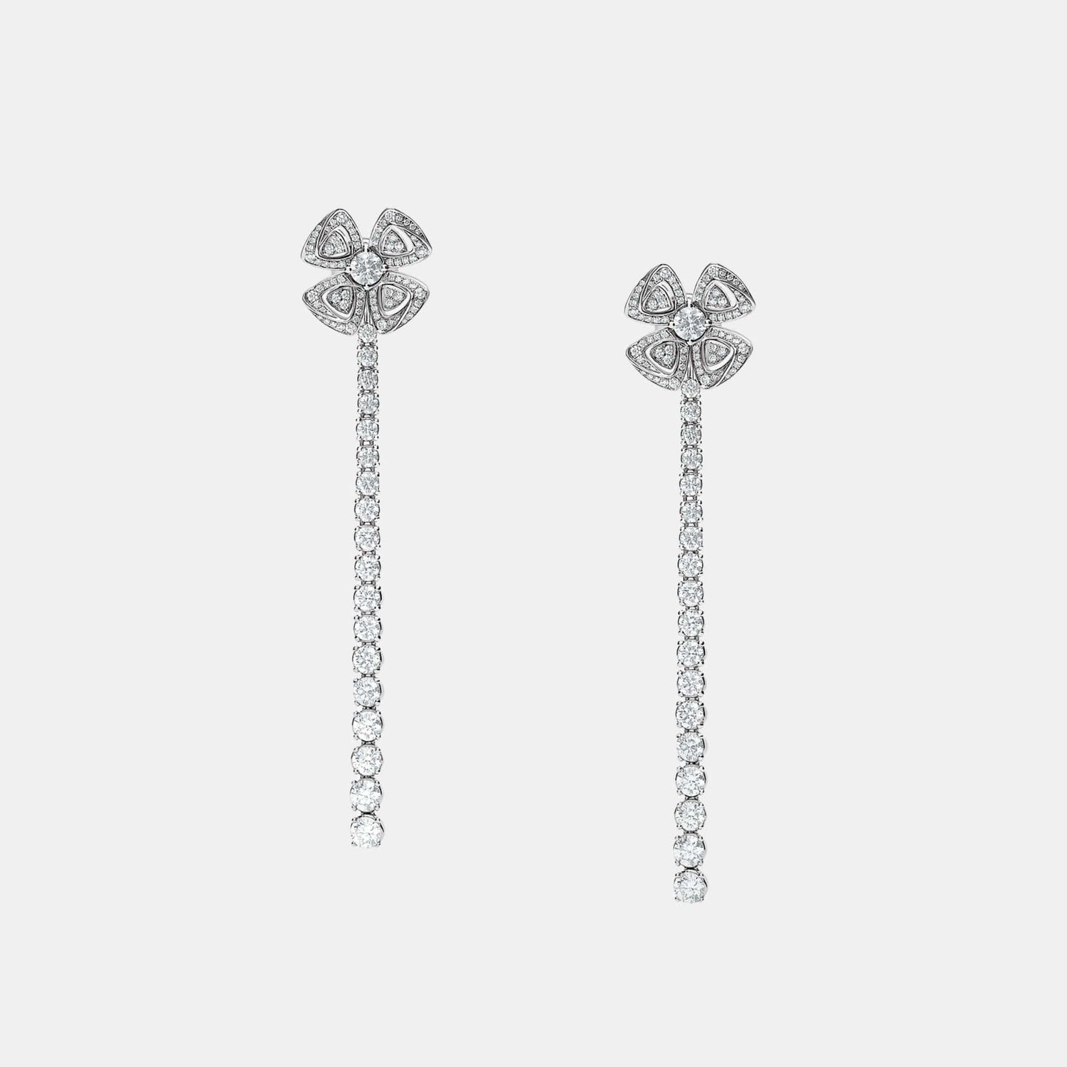 Boucles d'oreilles Fiorever Or blanc Diamant 2.81ct