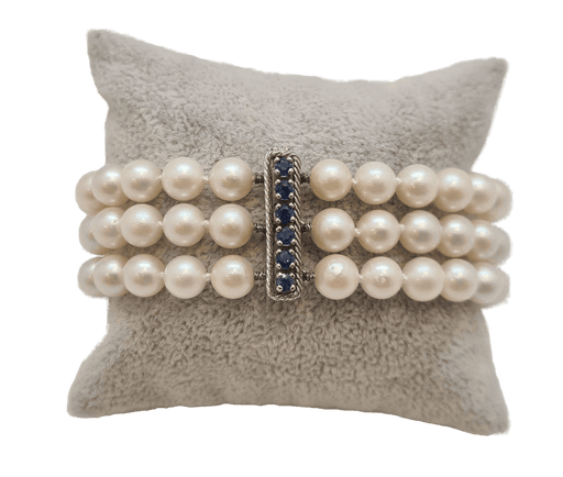 Bracelet Bracelet en Or blanc, perle de culture 58 Facettes 1706