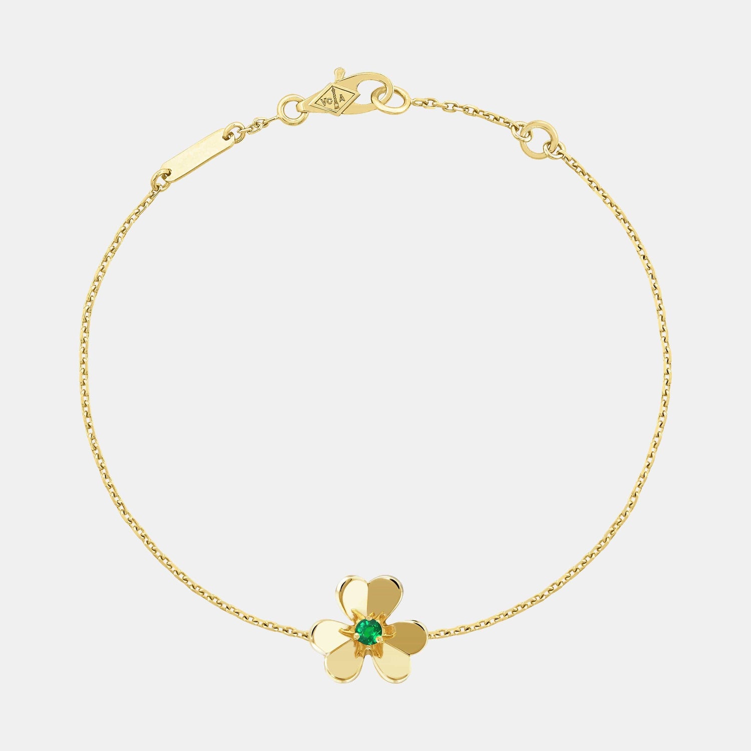 Bracelet Frivole Or jaune Émeraude 0.05ct