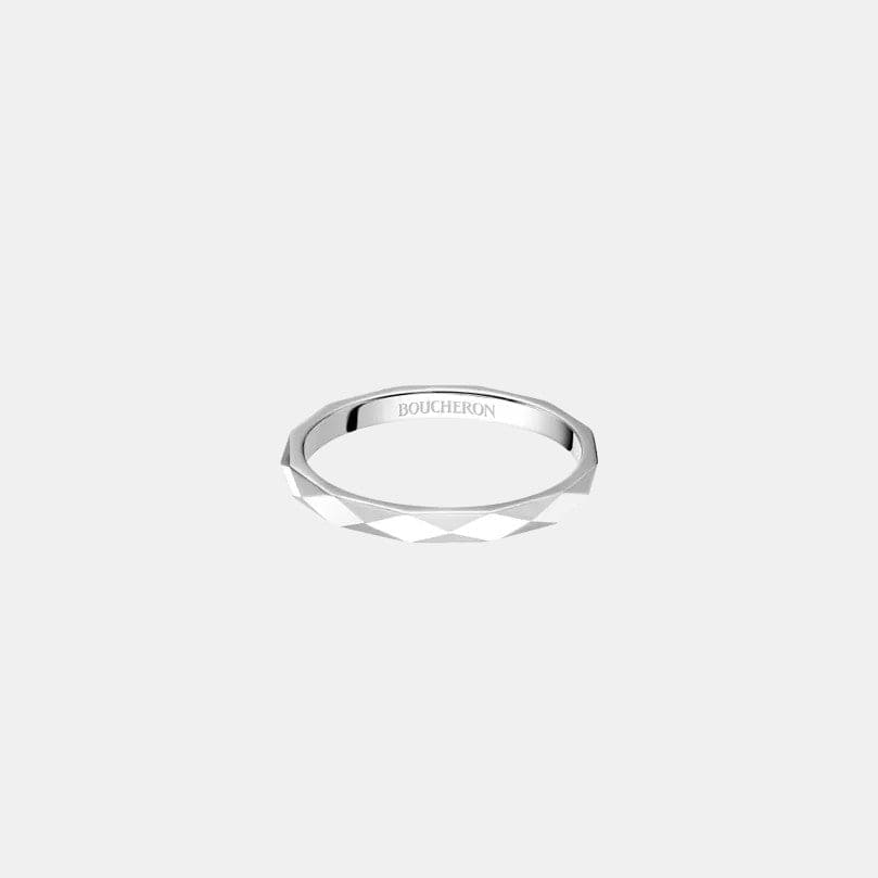 Bague Facette Platine  
