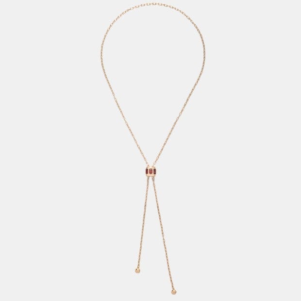 Collier Iconica Or rose Grenat 2ct