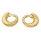 Boucles d'oreilles Boucles d'oreilles vintage godronnées en or jaune 58 Facettes 34015