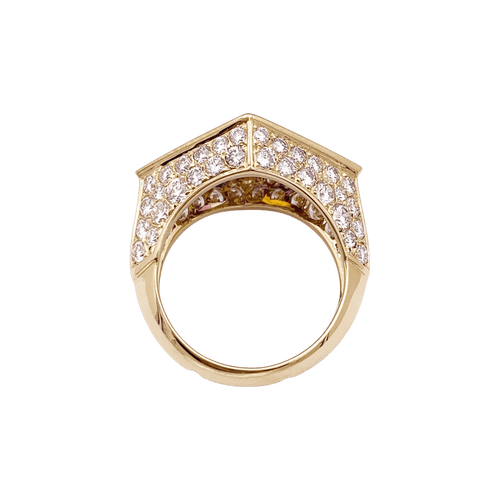 Bague 52 O.J. Perrin - Bague en or jaune avec citrine, améthyste et diamants 58 Facettes 34787