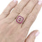 Bague 54 Bague en platine et or jaune 18K sertie rubis et diamants 58 Facettes 34919